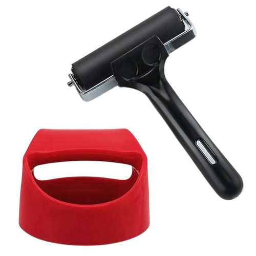 Rubber roller brayer block - brayer,,