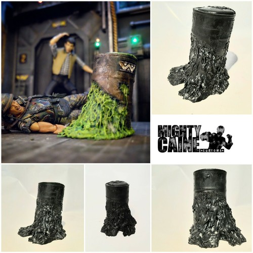 Unpainted toxic waste barrel - ,