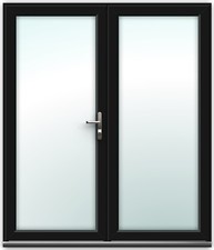 Black uPVC French Doors / Made