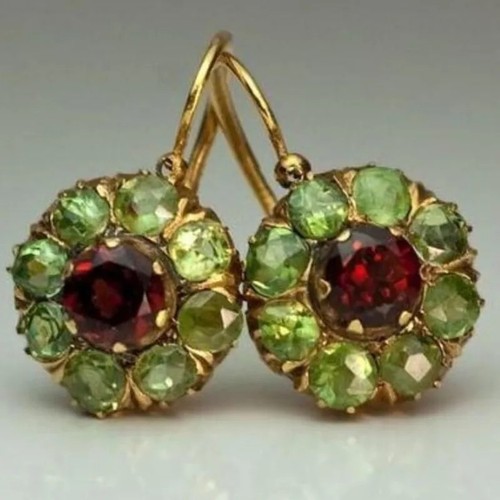 Victorian style garnet and