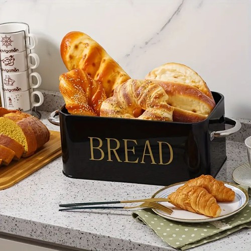 Kitchen bread bin white - white, loaf