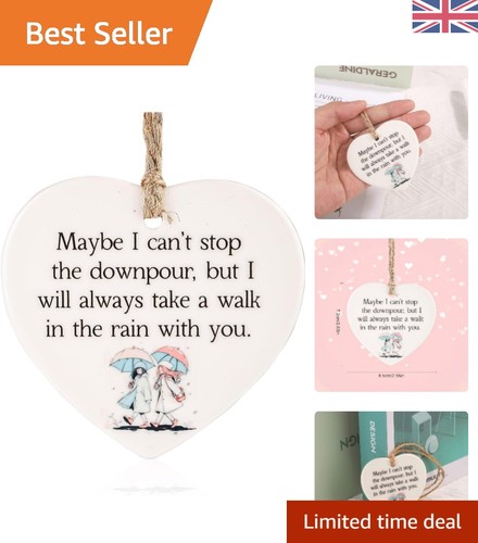 Ceramic best friend ornament - ceramic,