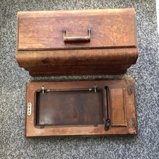 Vintage Cs Jones Family Sewing Machine Case Only, Base & Lid Needs Some TLC