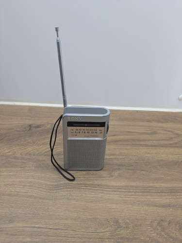 Silver sony icf s22 portable - sony,