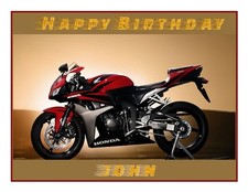 Motorbike Personalised Message