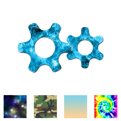 Meshed gears cog vinyl - gears,