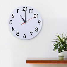 Dia 30cm Reverse Wall Clock