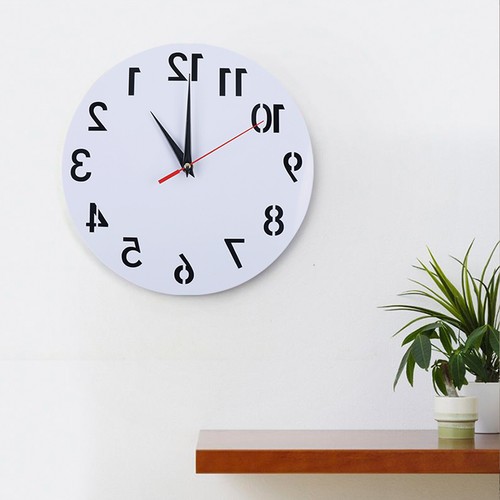 Dia 30cm reverse wall clock - dia,