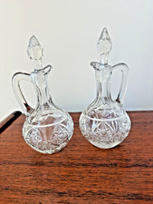 Pair of Vintage Clear Pressed