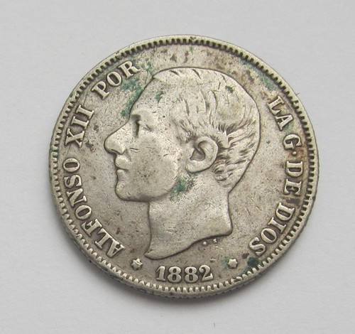 Spain silver pesetas dated - 2,