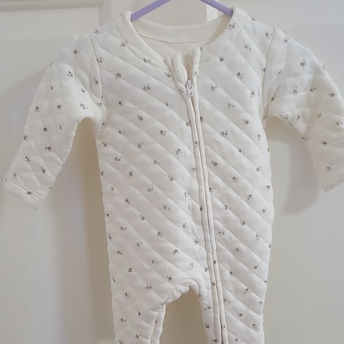 George tiny baby - white, quilted