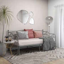 Grey Pull-out Sofa Bed Frame