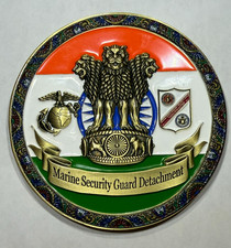 USMC MSG Marine Security Guard Challenge Coin Kolkata, India