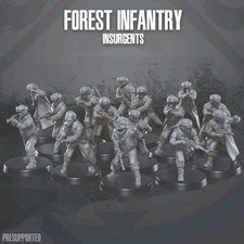 Star Wars Legion Rebel troopers Forest unit