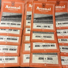 Arsenal 52/3 Home Programmes x19 Great Christmas Present For Gunners Fan