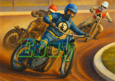 Ipswich Witches Speedway Rider Birthday Card with envelope