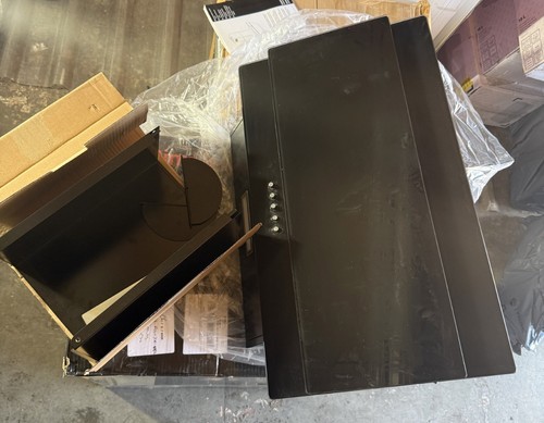 Cooker hood angled black - cooker,