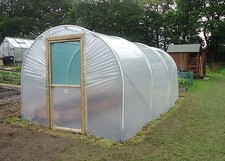 Poly Tunnel 8ft Wide (2.44m) - Polytunnel Greenhouse - Fully Galvanised Frame