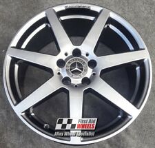 R244SC Swap MERCEDES C CLASS 4x 18" GENUINE AMG SHADOW CHROME ALLOY WHEELS