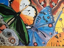 CARD  OR  WRAPPING PAPER - EXOTIC BUTTERFLIES - ANIMAL AWARENESS- 
