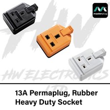13 Amp Permaplug 1 Gang Rubber