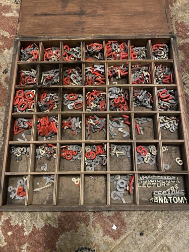 Vintage printers tray red - vintage,