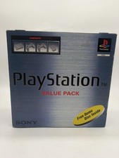 PS1 console, boxed with 2