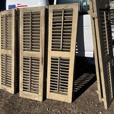 Vtg  1 Pair  Old  Wooden Door