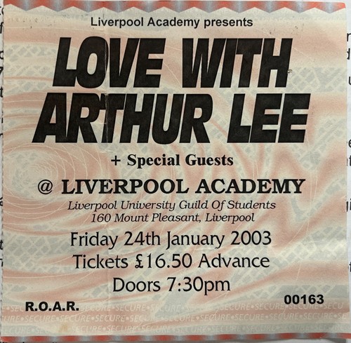 Love arthur lee liverpool 2003 - love,