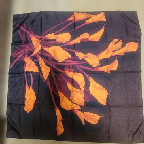 Gucci silk scarf with - , orange