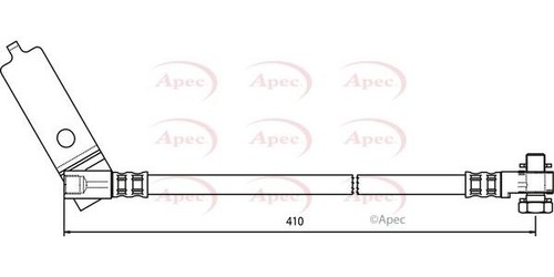 Apec front left brake hose - left, for