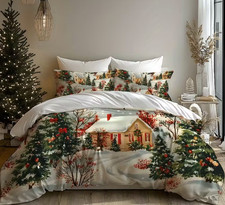 Snowy Village Christmas Quilt