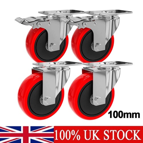4pcs heavy duty rubber - 4pcs, swivel