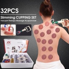 12/32Pcs Cupping Vacuum Massage Cups Set Therapy Health Acupuncture Suction Gift