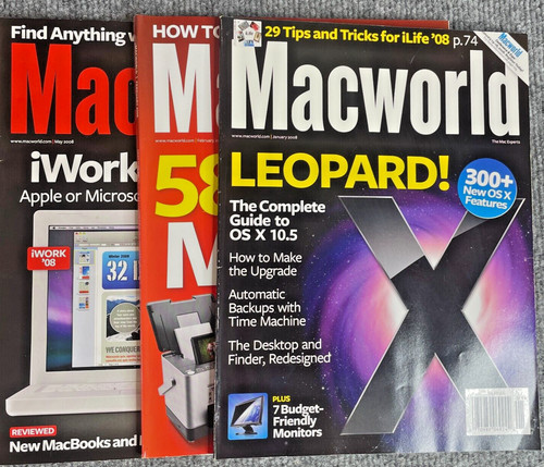 2008 macworld magazine - macworld, lot