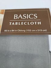 Benson Mills Basics Oblong 60"x84" Ash Seats 6-8 100% Polyester Fits Oval Also