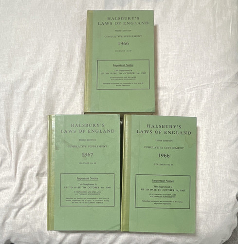 Halsbury laws england 3rd - of,