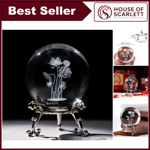 60mm crystal ball flower with - 60mm,