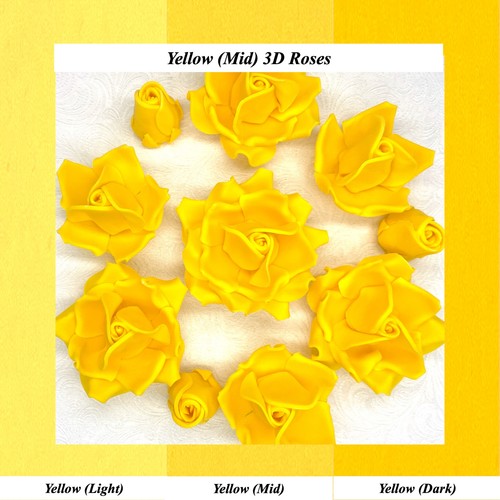 Yellow sugar roses - yellow,