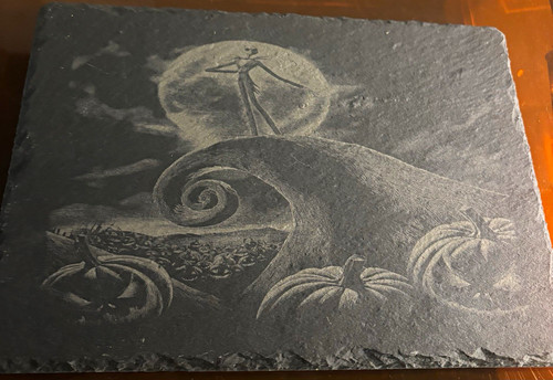 Slate rectangle coaster grey - rectangle,