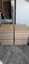 Pair of Ikea Malm 2 Drawer