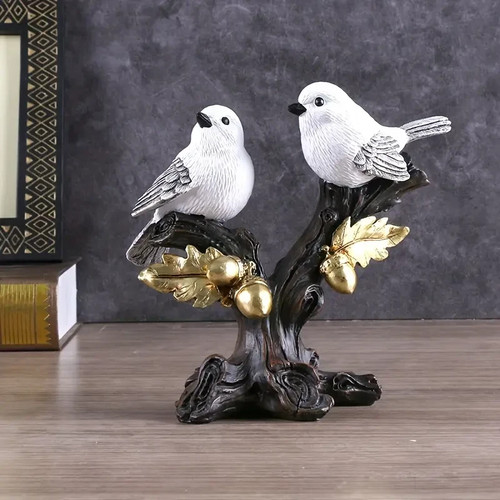 Resin bird figurine room - bird,