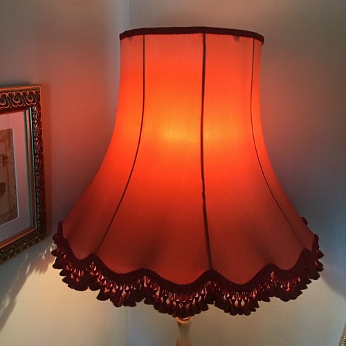 Large lamp shade vintage - shade,