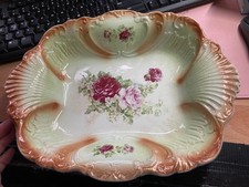 Antique Empire Pottery Stoke-on-Trent Fruit or serving Bowl, Roses Decoration