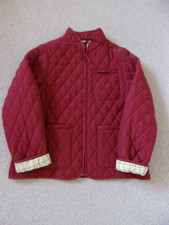 TOWN, COUNTRY OR EQUESTRIAN JOHN PARTRIDGE QUILTED JACKET,  DARK RED, SIZE L 14?