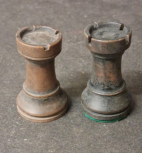 Antique spare chess pieces - spare,
