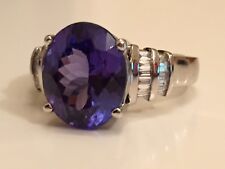 Tanzanite and Diamond Platinum