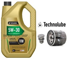 5L TECHNOLUBE OIL CHANGE SERVICE KIT FOR VW POLO TWIST 1.4 PETROL MK4 9N