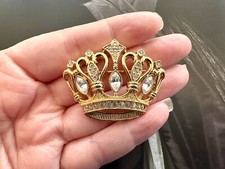 Crown Brooch KJL For AVON Gold