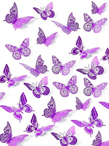 24pcs butterfly wall - 3d,